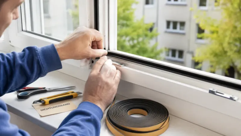 Fenster abdichten gegen Zugluft