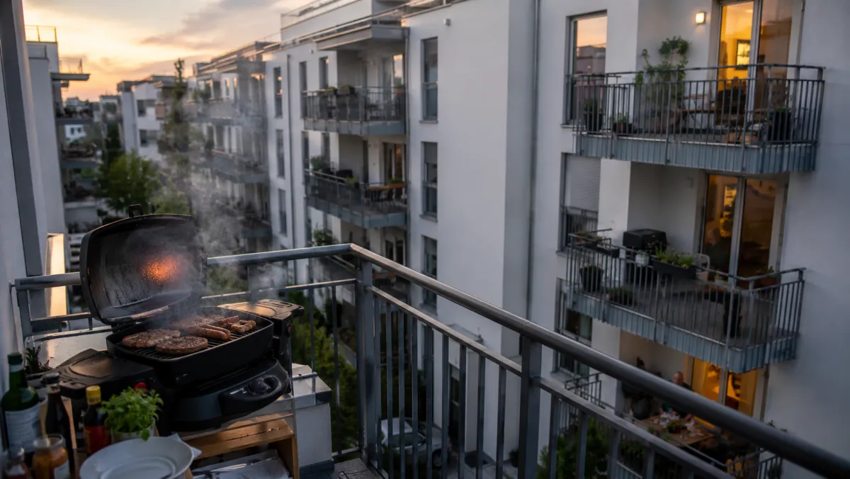 Grillen im Mehrfamilienhaus