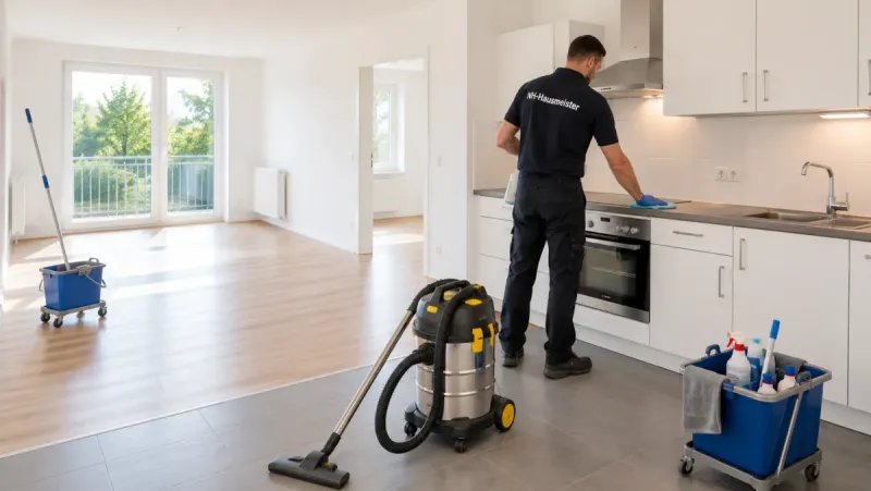 Wohnungsgeberbestätigung nach § 19 BMG zum Ausfüllen auf einem Schreibtisch