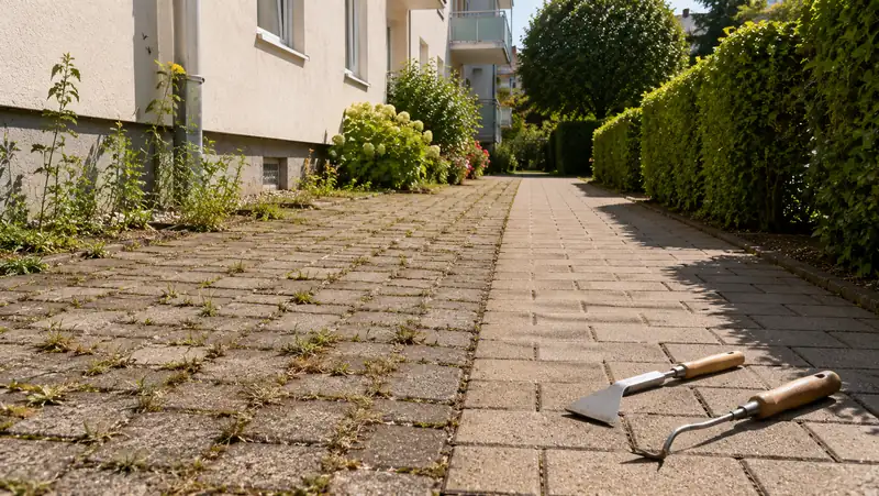 Unkraut bekämpfen Sommer